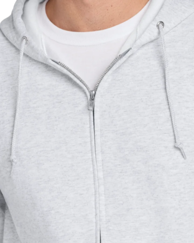 Closeup of a 993M Jerzees Full Zip Hood